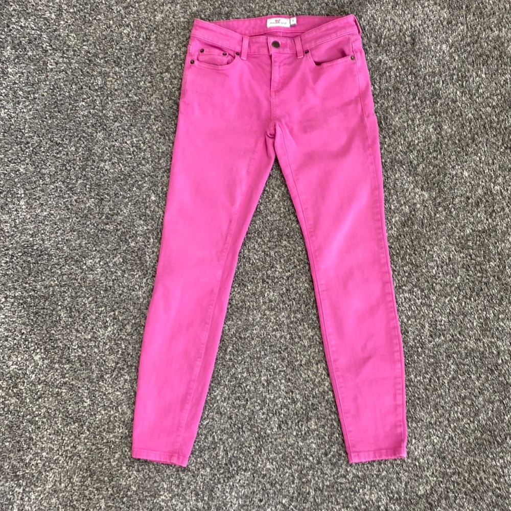 EUC Vineyard Vines Fuchsia Skinny Jeans 0